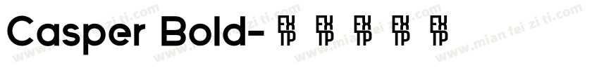 Casper Bold字体转换